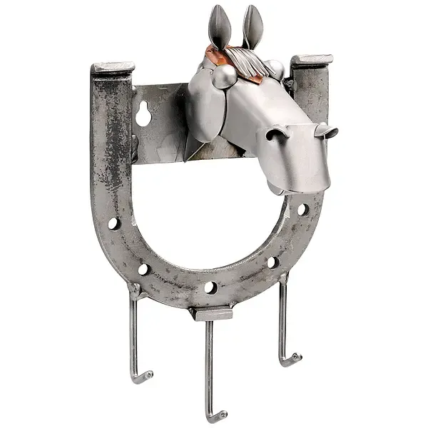 Metallfigur Pferd als Schlüsselbrett - Maße 9 x 20 cm Metallfigur Pferd als Schlüsselbrett - Maße 9 x 20 cm