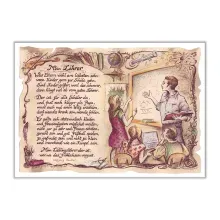Zunftbild Lehrer auf Antikpapier im A4-Format Zunftbild Lehrer auf Antikpapier im A4-Format