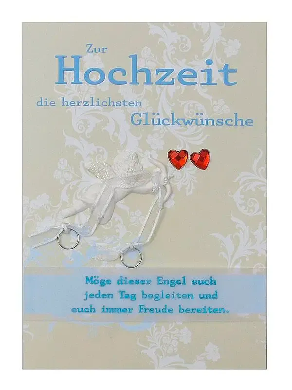 Grußkarte - Zur Hochzeit die herzlichsten Glückwünsche Grußkarte - Zur Hochzeit die herzlichsten Glückwünsche
