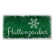 Weihnachtsdeko Schneegestöber - Schild mit Wunschtext - Farbe grün - Format 30 x 15 cm Weihnachtsdeko Schneegestöber - Schild mit Wunschtext - Farbe grün - Format 30 x 15 cm