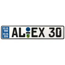 Geschenk zum 30. Geburtstag - Schild mit TÜV Geschenk zum 30. Geburtstag - Schild mit TÜV
