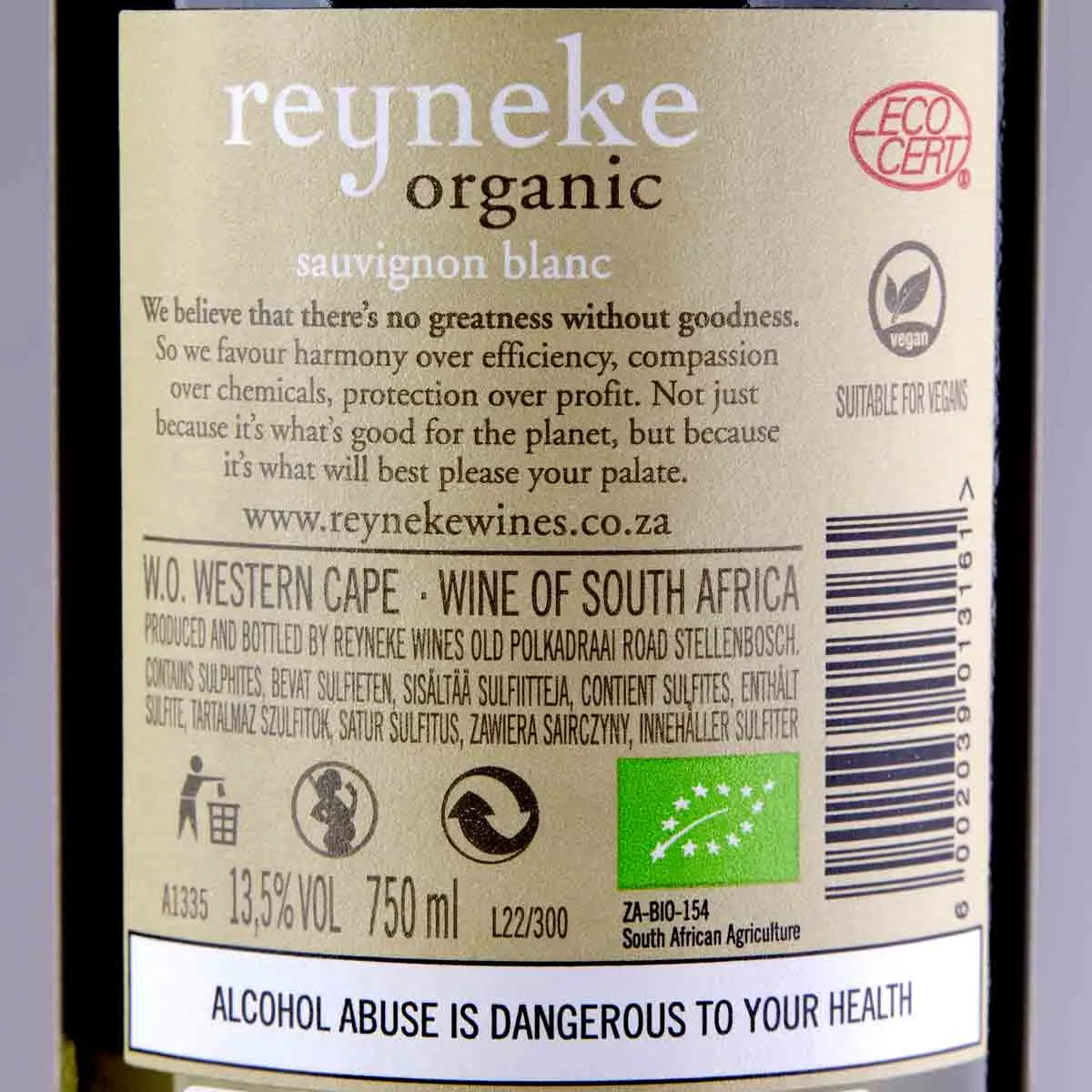 Reyneke Organic Sauvignon Blanc – Bild 2