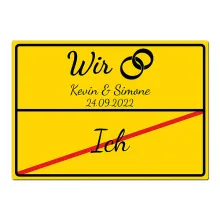 Geschenk zur Hochzeit - Schild A3  Geschenk zur Hochzeit - Schild A3