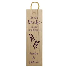 Weinkiste Danke mit persönlicher Widmung Danke 3 Weinkiste Danke mit persönlicher Widmung Danke 3