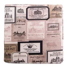 Sitzkissen / Stuhlkissen Design Chateau Weinetiketten 40 x 40 x 4 cm Sitzkissen / Stuhlkissen Design Chateau Weinetiketten 40 x 40 x 4 cm