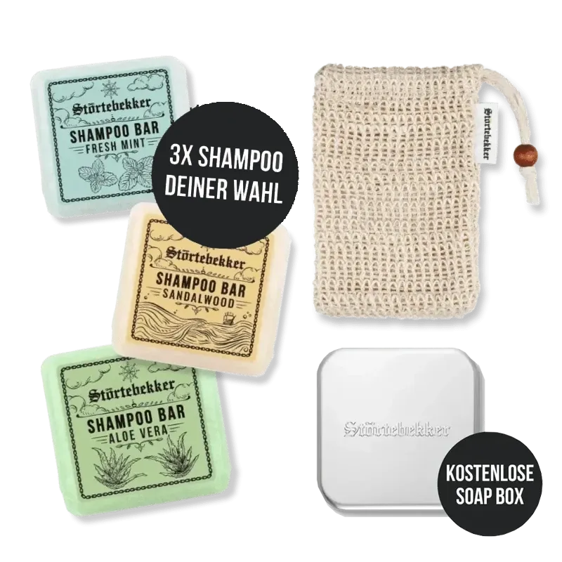 Störtebekker Duschset - 3x festes Shampoo nach Wahl Störtebekker Duschset - 3x festes Shampoo nach Wahl