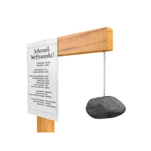 Schild für Wetterstein im DIN A4-Format Schild für Wetterstein im DIN A4-Format
