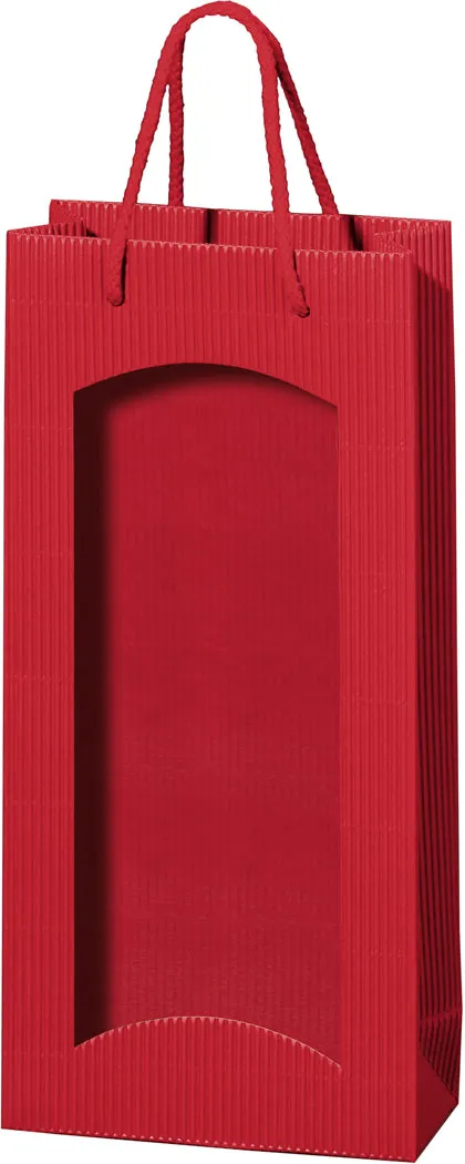 2er Papiertüte mit Sichtfenster hellrot 2er Papiertüte mit Sichtfenster hellrot
