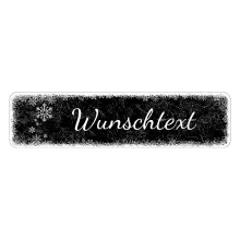 Schild Frohe Weihnacht oder mit eigenem Wunschtext - Farbe schwarz - Format 15 x 3,5 cm Schild Frohe Weihnacht oder mit eigenem Wunschtext - Farbe schwarz - Format 15 x 3,5 cm