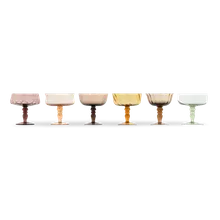 Coupe 6er Set Bernstein Rosa Bitossi 11cm Coupe 6er Set Bernstein Rosa Bitossi 11cm