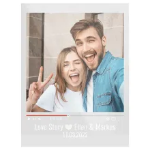 Fotogeschenk Love Story - Acrylschild mit eigenem Bild und Wunschtext 15 x 20 cm Fotogeschenk Love Story - Acrylschild mit eigenem Bild und Wunschtext 15 x 20 cm