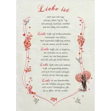 Urkunde Liebe ist - modern Urkunde Liebe ist - modern