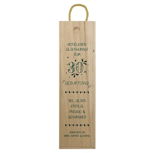 Ansprechende Weinkiste zum Geburtstag Design 4 Ansprechende Weinkiste zum Geburtstag Design 4