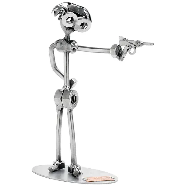 Schraubenmännchen Pistolenschütze Schraubenmännchen Pistolenschütze