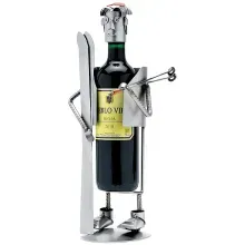 Weinflaschenhalter Skifahrer Weinflaschenhalter Skifahrer