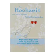 Grußkarte - Zur Hochzeit die herzlichsten Glückwünsche Grußkarte - Zur Hochzeit die herzlichsten Glückwünsche