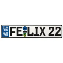 Geschenk zum 22. Geburtstag - Schild mit TÜV Geschenk zum 22. Geburtstag - Schild mit TÜV