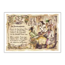 Zunftbild Krankenschwester auf Antikpapier im A4-Format Zunftbild Krankenschwester auf Antikpapier im A4-Format