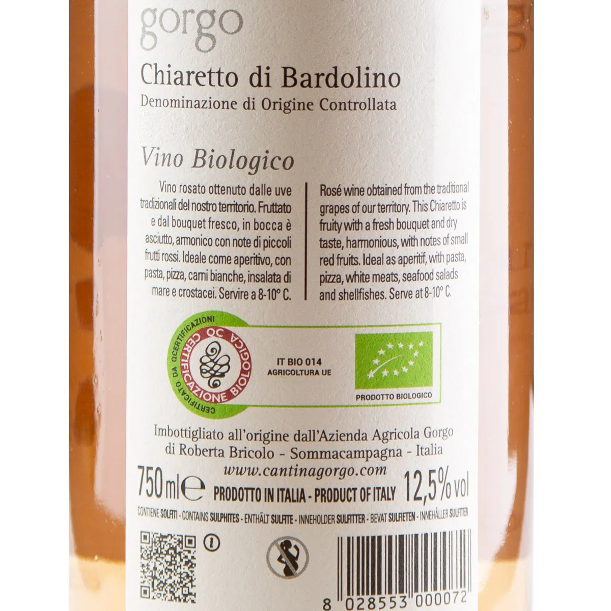 Gorgo Chiaretto di Bardolino DOC – Bild 2
