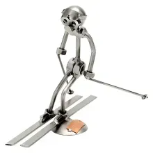 Schraubenmännchen Skifahrer Slalom Schraubenmännchen Skifahrer Slalom
