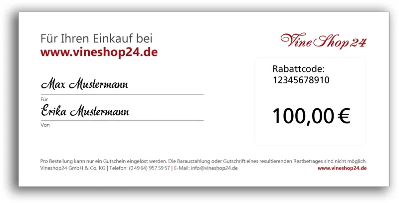 Geschenkgutschein Wein - Wert: 100 Euro – Bild 2