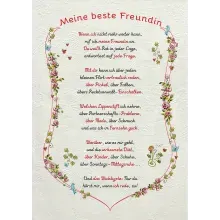 Auszeichnung für die beste Freundin - modern Auszeichnung für die beste Freundin - modern