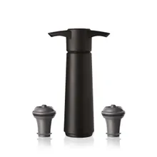 Vacu Vin Vacuum Wine Saver Wein Pumpe Verschluss - Schwarz