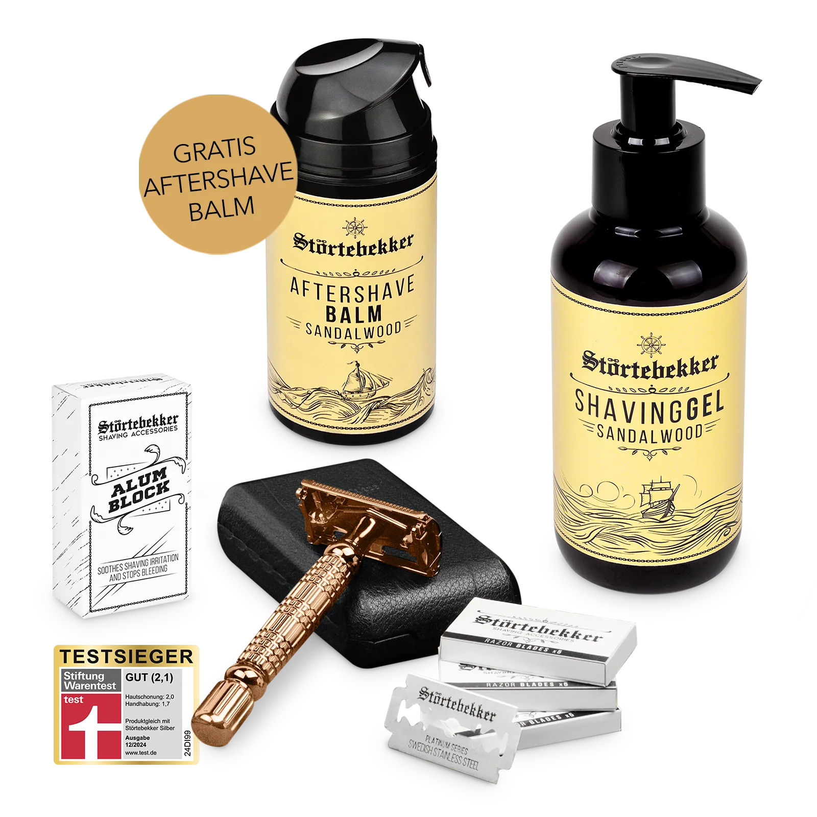 Störtebekker Rise ‘n’ Shine Shaving Set - Rasierhobel %27Hamburg%27 Rosé - Gold Störtebekker Rise ‘n’ Shine Shaving Set - Rasierhobel %27Hamburg%27 Rosé - Gold