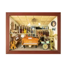 3D-Holzbild Musikladen 3D-Holzbild Musikladen