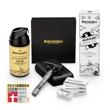 Störtebekker Anti Hautirritationen Set - Rasierhobel %27Hamburg%27 Schwarz Störtebekker Anti Hautirritationen Set - Rasierhobel %27Hamburg%27 Schwarz