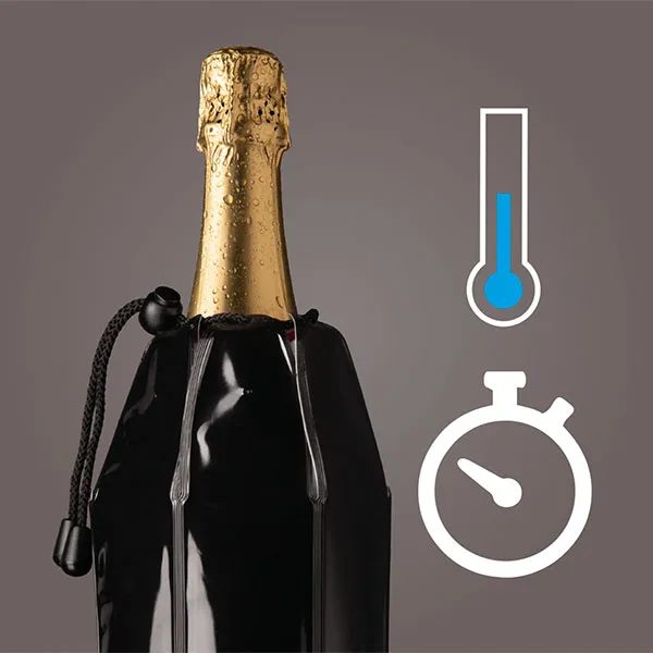 Vacu Vin Aktiv Champagnerkühler Motiv Flaschen – Bild 2