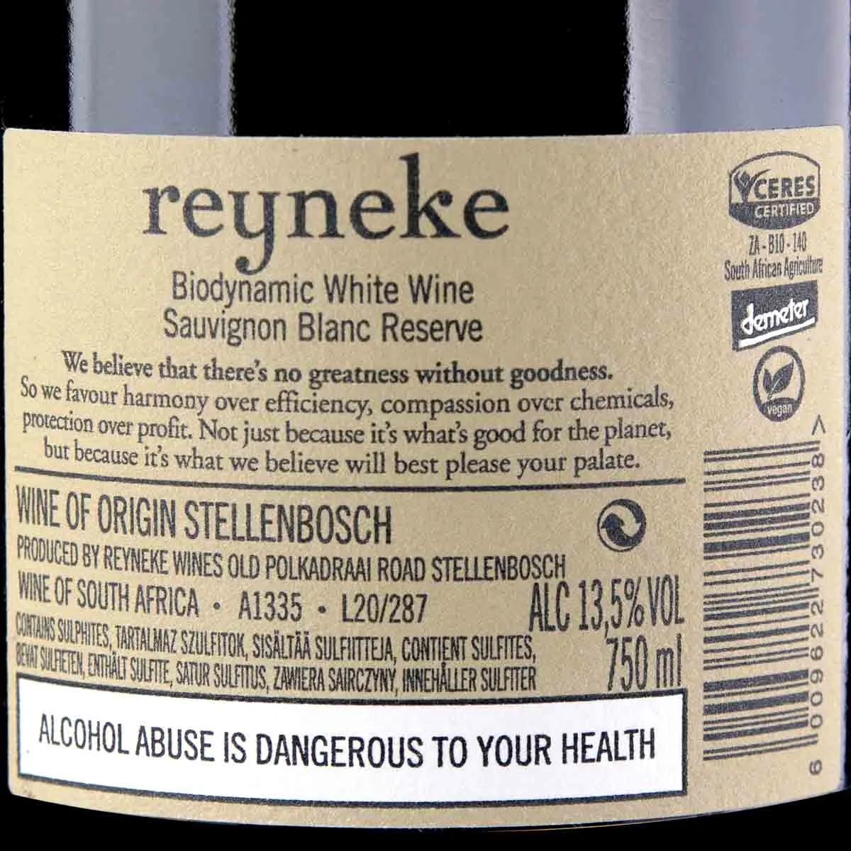 Reyneke Reserve White – Bild 2