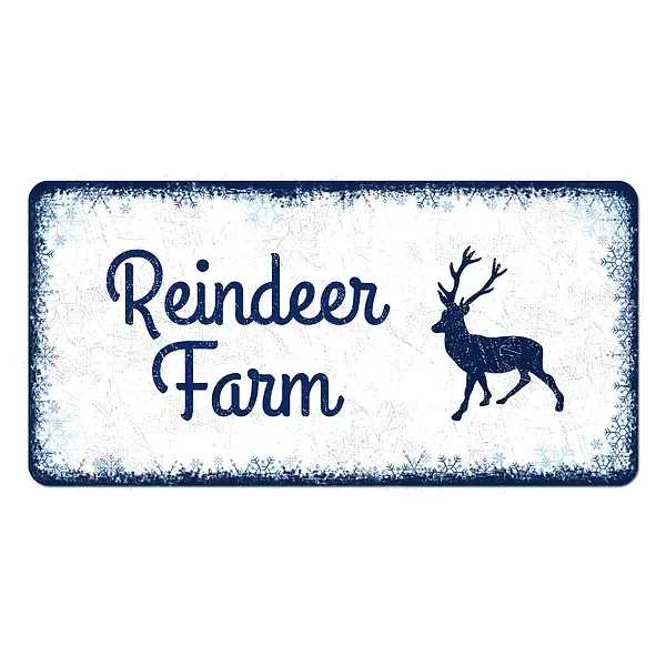 Winterdeko Schneegestöber - Blechschild als Geschenk - Farbe blau - Format 20 x 10 cm Winterdeko Schneegestöber - Blechschild als Geschenk - Farbe blau - Format 20 x 10 cm