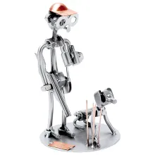 Schraubenmännchen Jäger mit Gewehr und Hund Schraubenmännchen Jäger mit Gewehr und Hund