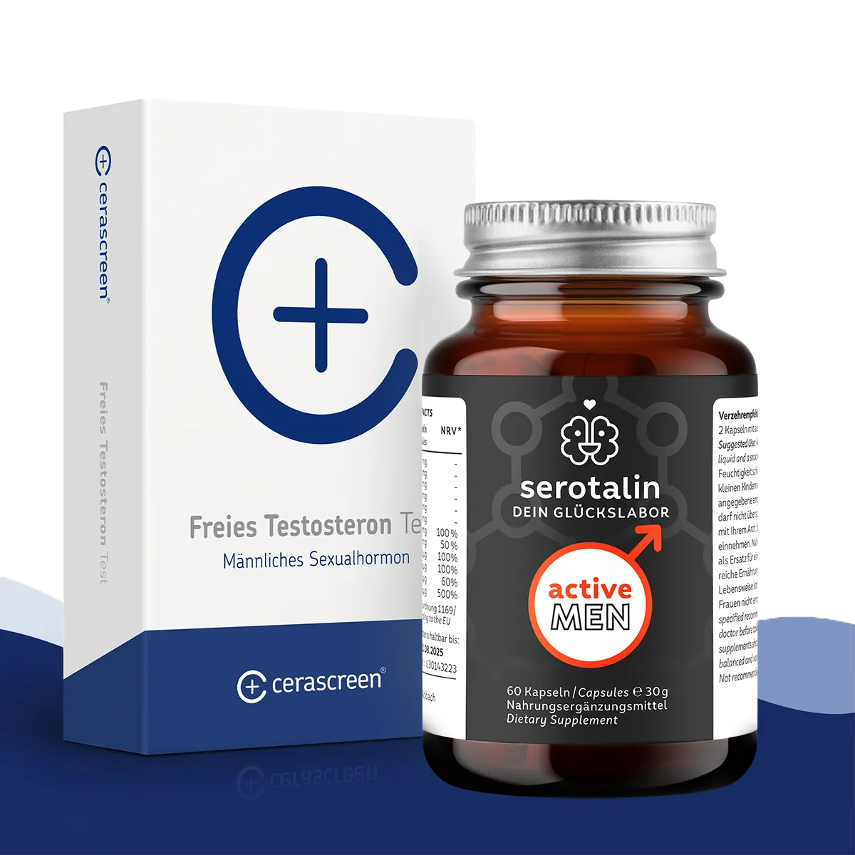 Testosteron-Vorsorgeset: Test + Active Men Kapseln Testosteron-Vorsorgeset: Test + Active Men Kapseln