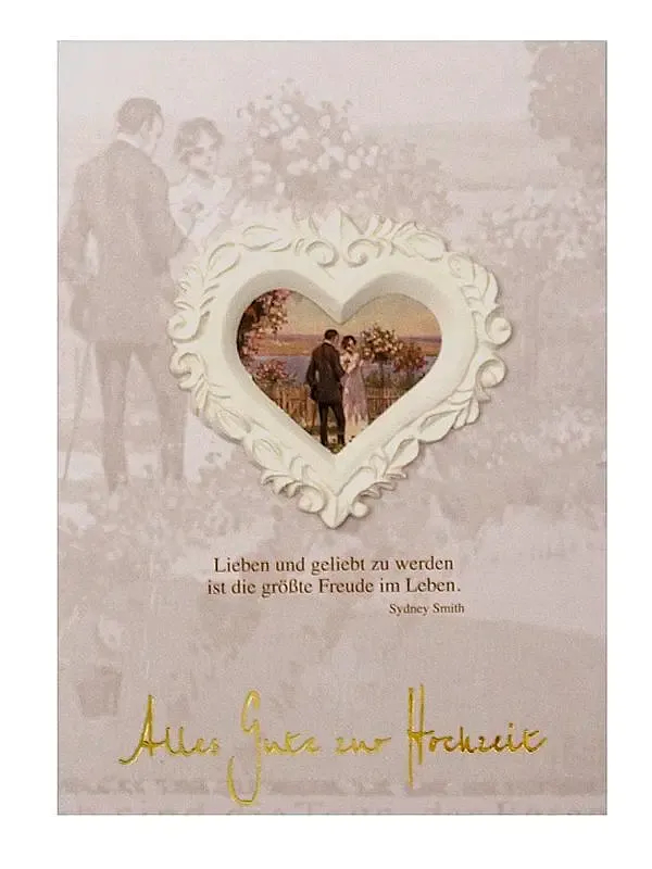 Grußkarte - Alles Gute zur Hochzeit Grußkarte - Alles Gute zur Hochzeit