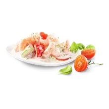 Garnele, Tomate, Joghurt Garnele, Tomate, Joghurt