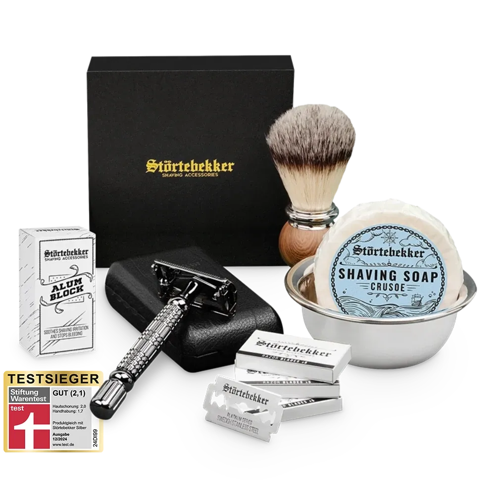 Störtebekker Rasierset - Rasierhobel %27Hamburg%27 Schwarz Störtebekker Rasierset - Rasierhobel %27Hamburg%27 Schwarz