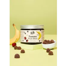 Tummy Fruit Bites mit lebenden Kulturen, Vitamin E, Zink & Selen 120 Stück Tummy Fruit Bites mit lebenden Kulturen, Vitamin E, Zink & Selen 120 Stück