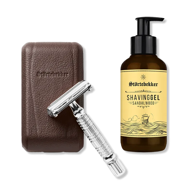 Exclusive Testsieger Set - Rasierhobel %27Hamburg%27 Silber Exclusive Testsieger Set - Rasierhobel %27Hamburg%27 Silber