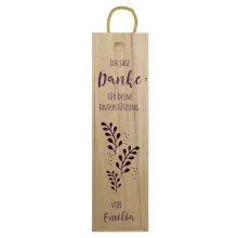 Weinkiste Danke mit persönlicher Widmung Danke 2 Weinkiste Danke mit persönlicher Widmung Danke 2