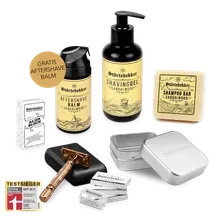 Störtebekker Shower & Shave Essential Set - Rasierhobel 'Hamburg' Rosé - Gold Störtebekker Shower & Shave Essential Set - Rasierhobel 'Hamburg' Rosé - Gold