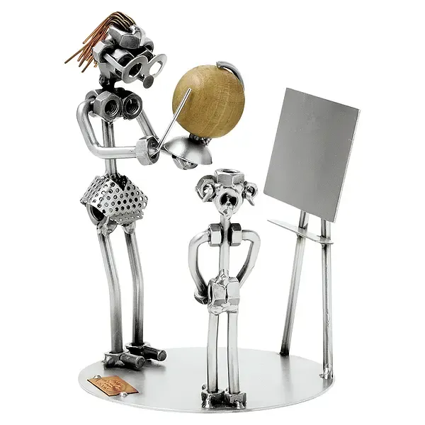 Schraubenmännchen Lehrerin und Schüler Schraubenmännchen Lehrerin und Schüler