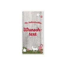 Hüttendeko Aluminiumschild mit Wunschtext - 100 x 200mm Hüttendeko Aluminiumschild mit Wunschtext - 100 x 200mm