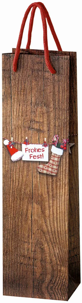 1er Papiertüte Frohes Fest 1er Papiertüte Frohes Fest