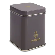 Teedose leer, dunkelgrauDallmayr Logo, Inhalt 100g Teedose leer, dunkelgrauDallmayr Logo, Inhalt 100g