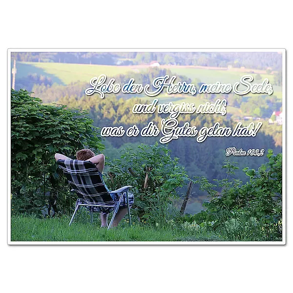 Schild mit Bibelvers "Lobe den Herrn, meine Seele" - viele Größen erhältlich Schild mit Bibelvers "Lobe den Herrn, meine Seele" - viele Größen erhältlich