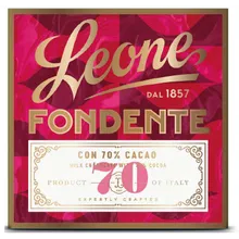 Pastiglie Leone Zartbitterschokolade mit 70 % Kakao "Fondente" 70 g Pastiglie Leone Zartbitterschokolade mit 70 % Kakao "Fondente" 70 g