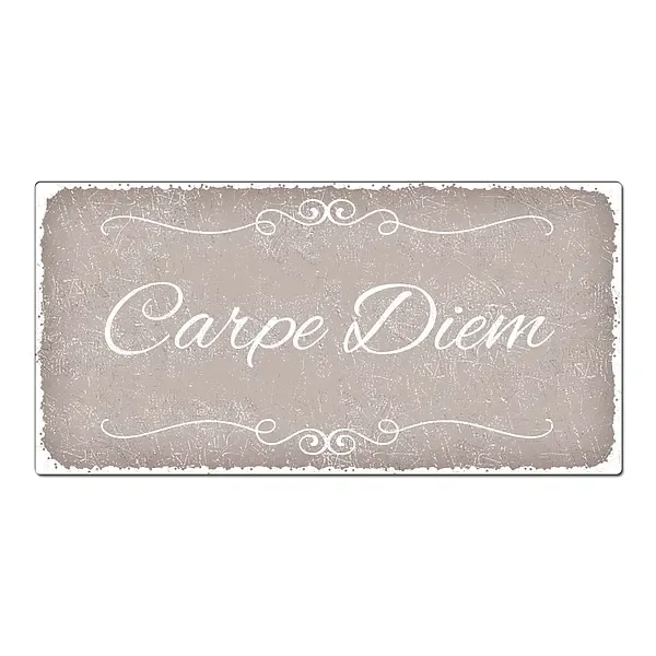 Vintageschild mit Wunschtext 200 x 100mm taupe Vintageschild mit Wunschtext 200 x 100mm taupe
