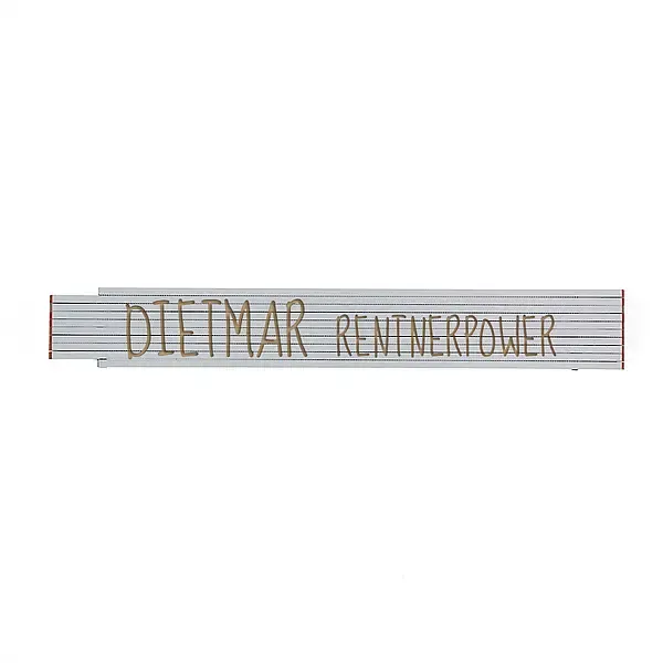 Zollstock mit Spruch - Rentnerpower Zollstock mit Spruch - Rentnerpower